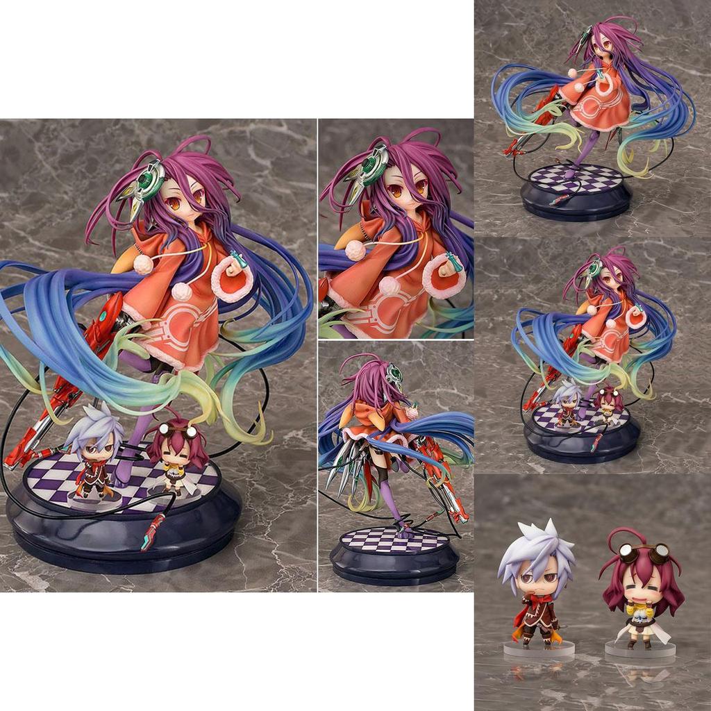 Anime Game No No Life Character Zero Schwi 17 Pvc Figure Statue Toys Box With