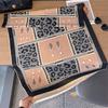 Korean Version Of Girl Style Sub-Pattern Jacquard Contrasting Colors Double-Sided Imitation Cashmere Scarf Advanced Sense