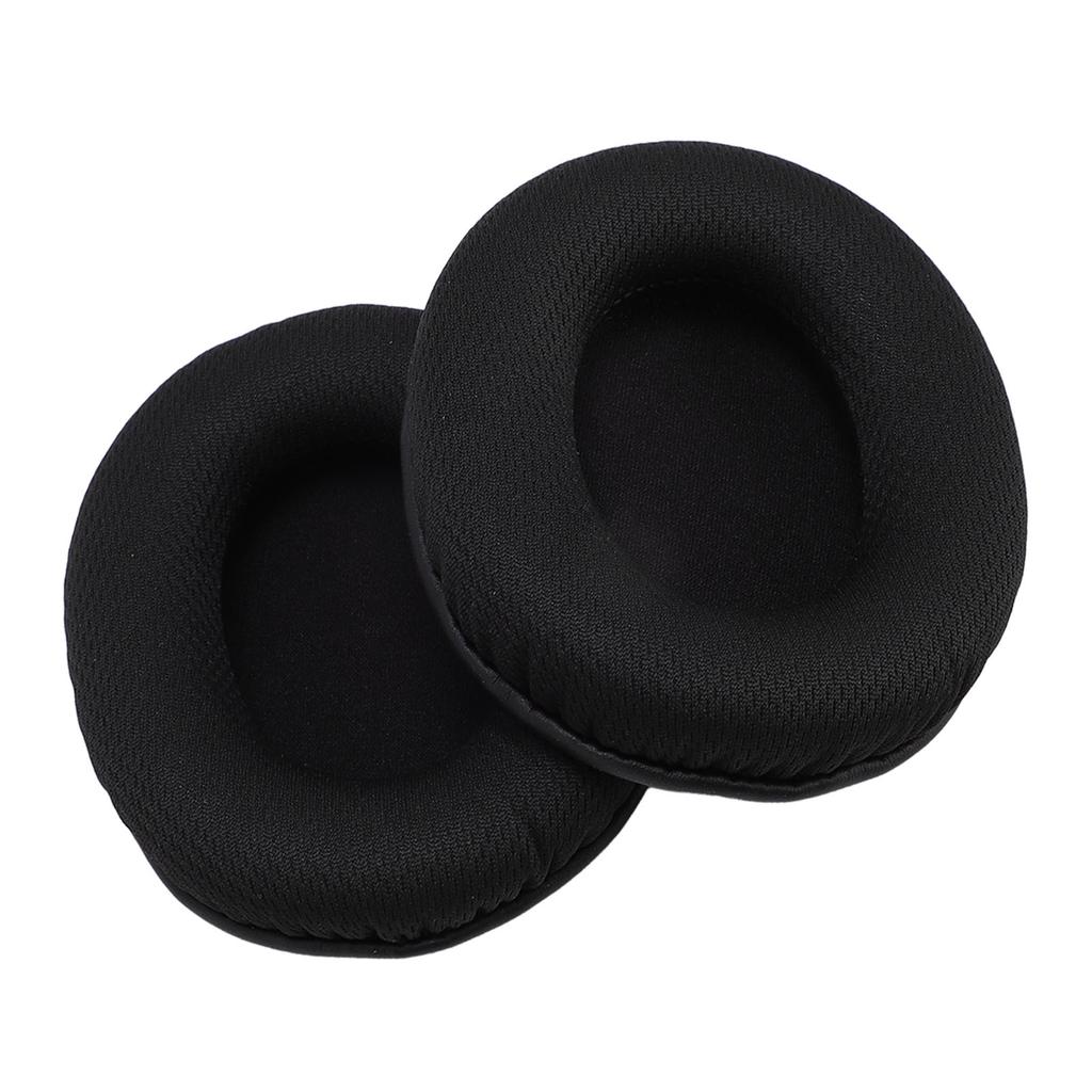 4PCS Headphone Earpads Memory Foam Mesh Fabric Cushions Headset Ear Cover Replacement for Cloud Stinger Core Black