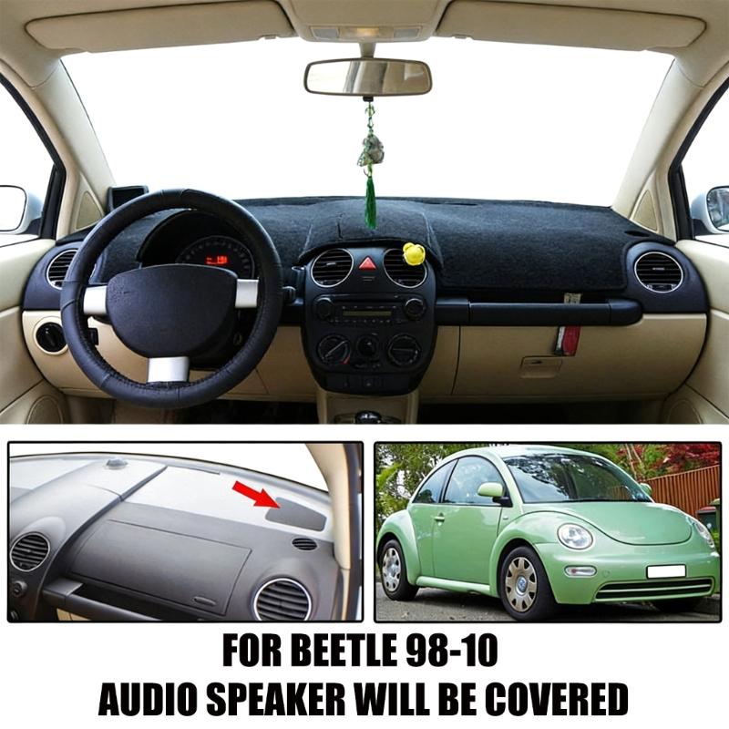 Dashboard Sunshade Cover for 1998-2010 Make Of Polyester Fabric Pad Carpet