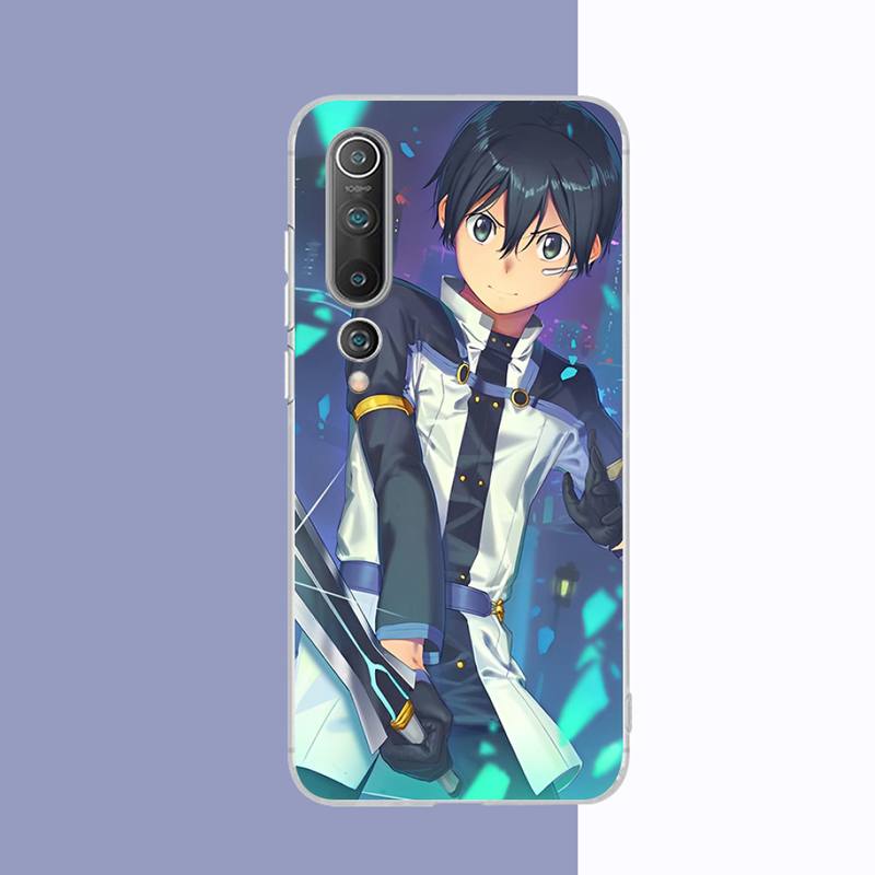 Anime Sword Art Online Phone Case for Samsung S21 A10 for Redmi Note 7 9 for Huawei P30Pro Honor 8X 10i Cover