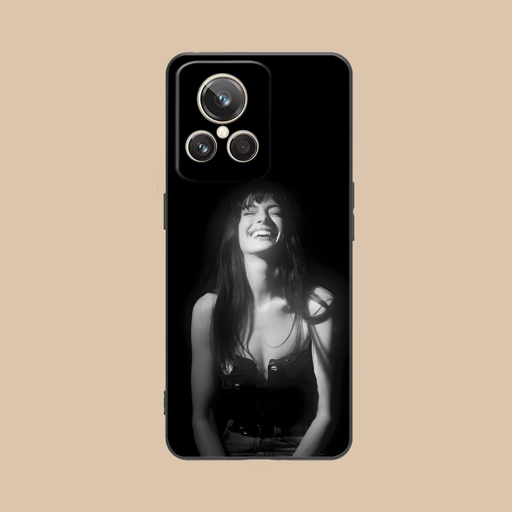 Anne Hathaway Handyhülle für Realme 15 14 13 12 11 10 9 Pro Plus T i Lite 5G Bunter Druck Cover Handys Hübsch