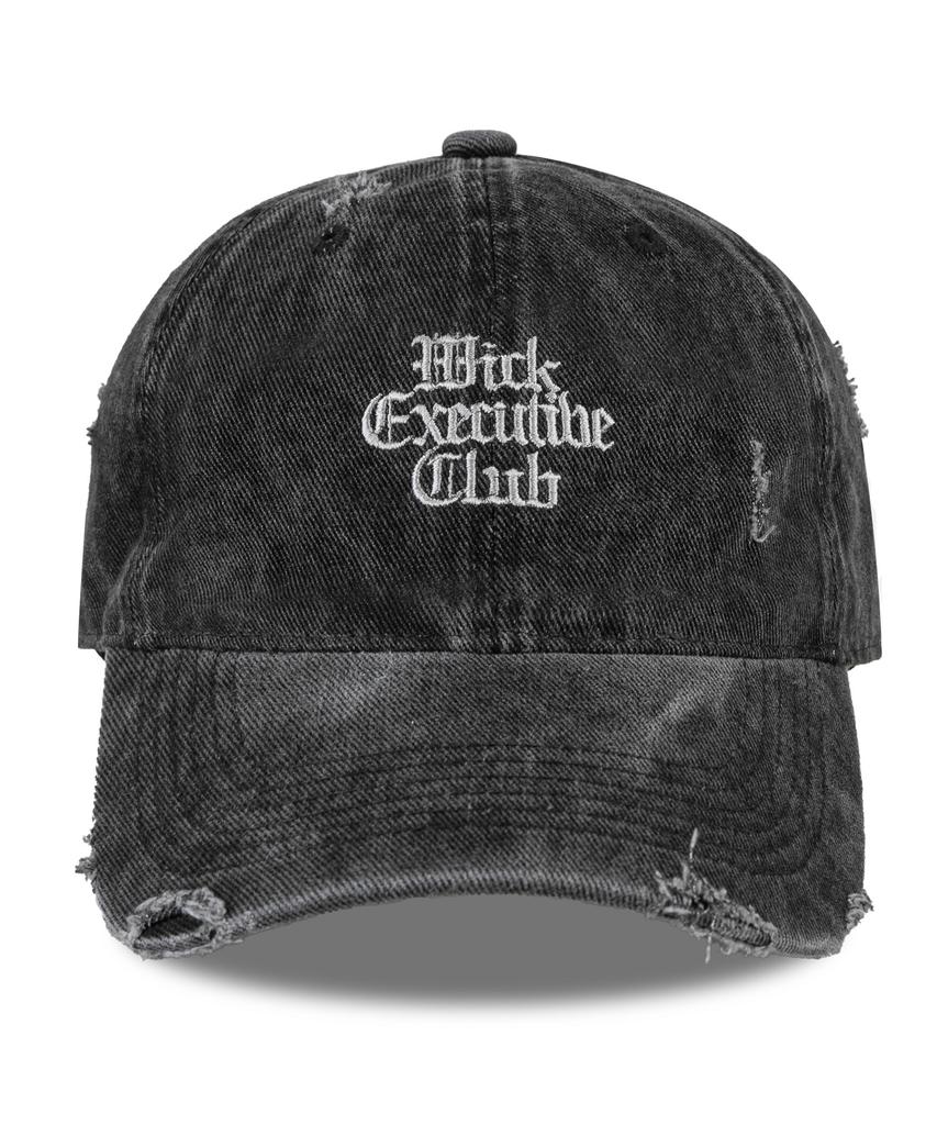 Wig Executive Classic Damaged Pigment Ball Cap - Charcoal