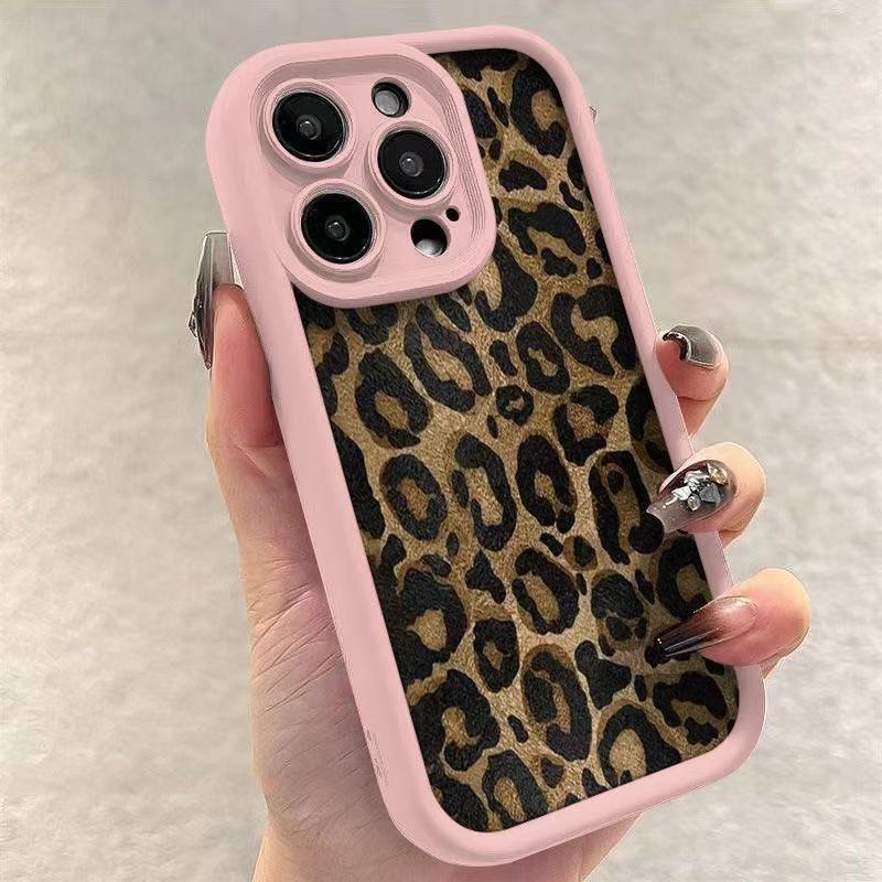 Retro Leopard Print Is Suitable for Iphone16pro Mobile Phone Case Apple 15 Anti-drop 14 Retro 13promax New 12x.