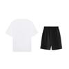 Li Ning Graffiti Logo Loose Round Neck Short Sleeve Fashion Comfortable Simple Shorts Casual Sports Suit Unisex Sports Suit AHSUB03-2+YKSV129-2