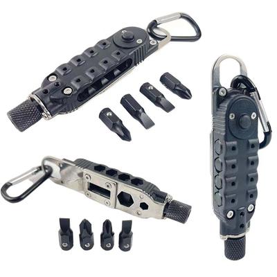 Multifunctional Pocket Screwdriver Set for EDC Keychain, Portable Tool for Camping, Outdoor Activities