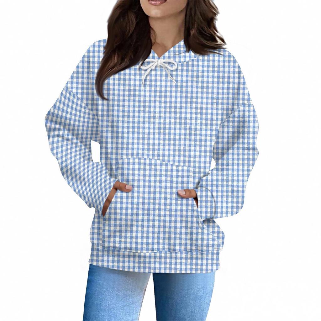 Women's Fashion Daily  Casual Hoodie Long Sleeve Printed Top