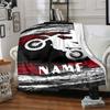 Dirt Bike Motocross Home Customize Your Name Blankets Comfortable Soft Lightweight Allseason Multipurpose Blanket For Picnics Sofas Offices Beds