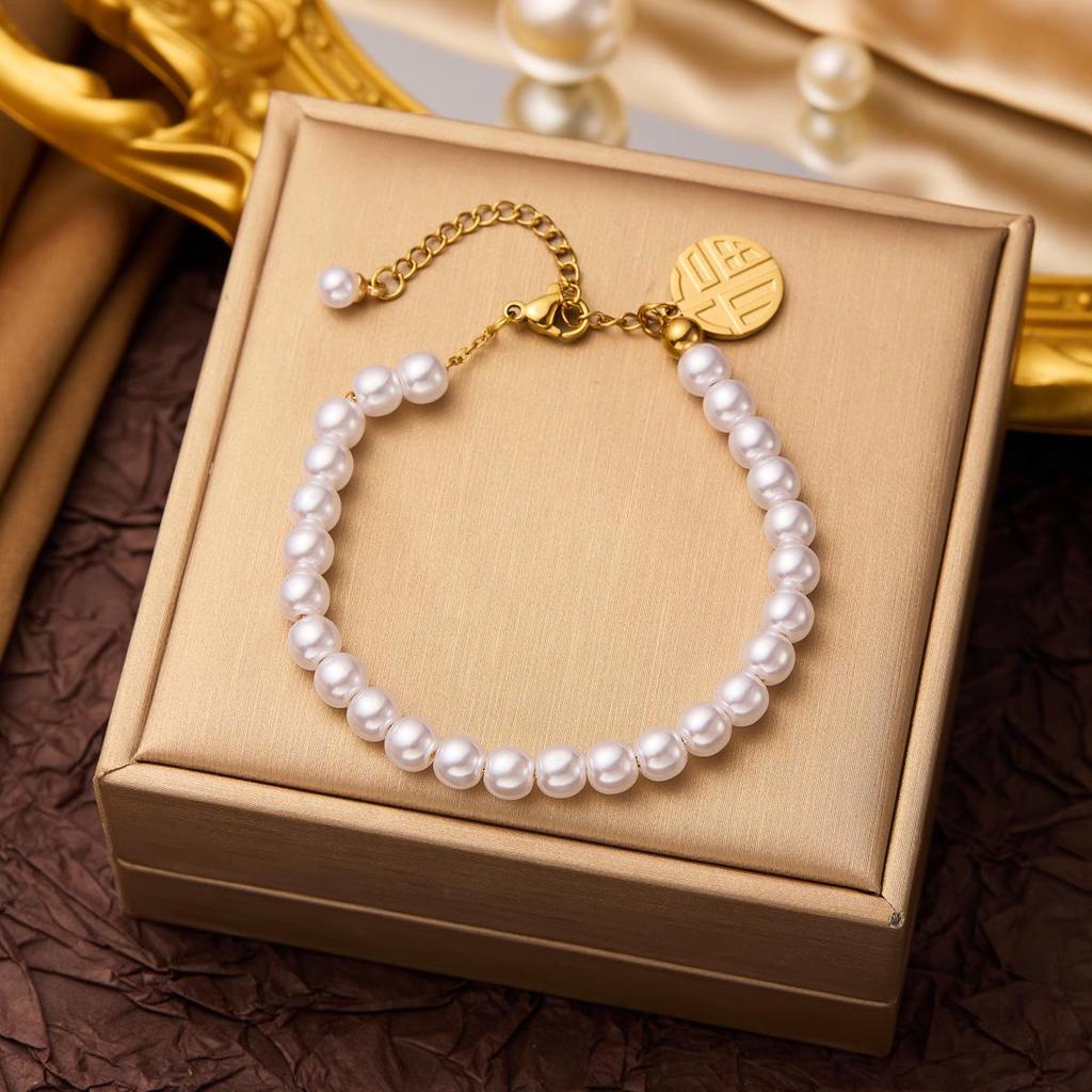 Neues Modisches Titanstahl Anlauffreies Armband für Damen - Vielseitige Europäische Stil-Trends