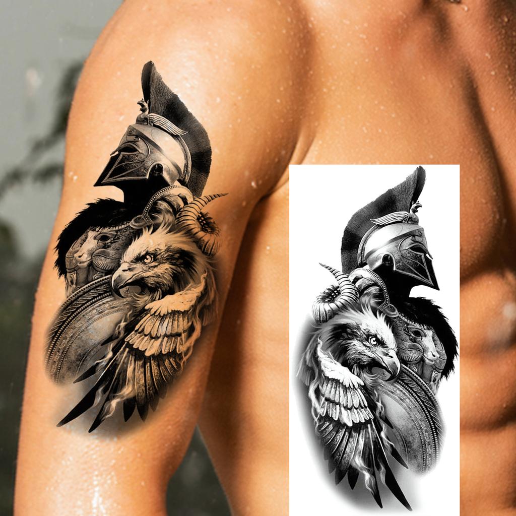 1 Sheet Fashion Dragon Temporary Tattoos For Men Adults Women Forearm Arm Leg Waist Tattoo Sleeve Sticker Disposable Decoration