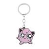 Kawaii Jigglypuff Pink Girl Keychains for Kids Cute Anime Pikachu Squirtle Psyduck Charmander Souvenirs Gift