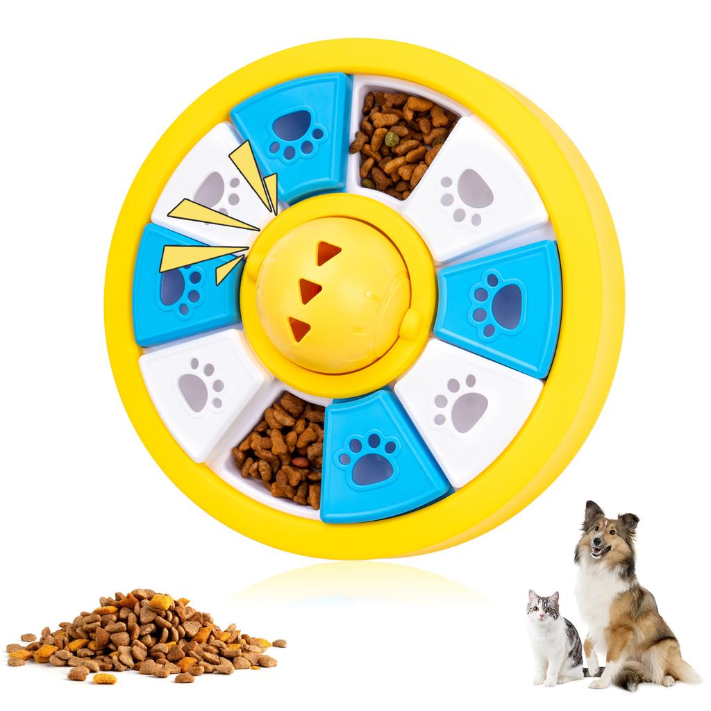 Dogs Toys Slow Feeder Food Dispenser NonSlip Bowl Interactive Increase Puppy IQ Slowly Eating Pet Puzzle Cat Training