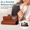 Zipper Cards Bag Wallet Leather Case For Samsung Galaxy Z Fold 7 6 5 4 3 5G Fold7 Fold6 Fold5 Long Lanyard Crossbody Stand Cover