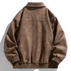 Herren Revers Lederjacke Herren Frühling und Herbst Amerikanische Reißverschluss PU Lederjacke