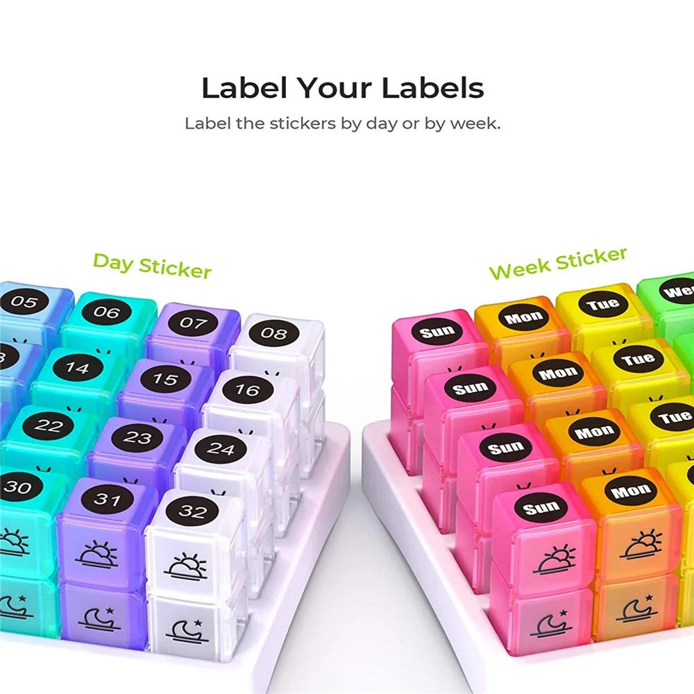 Monthly 31/32 Grids Pill Box Case Container Organizer Travel Pill Case Storage Box Organizer One Month Pill Medicine Container