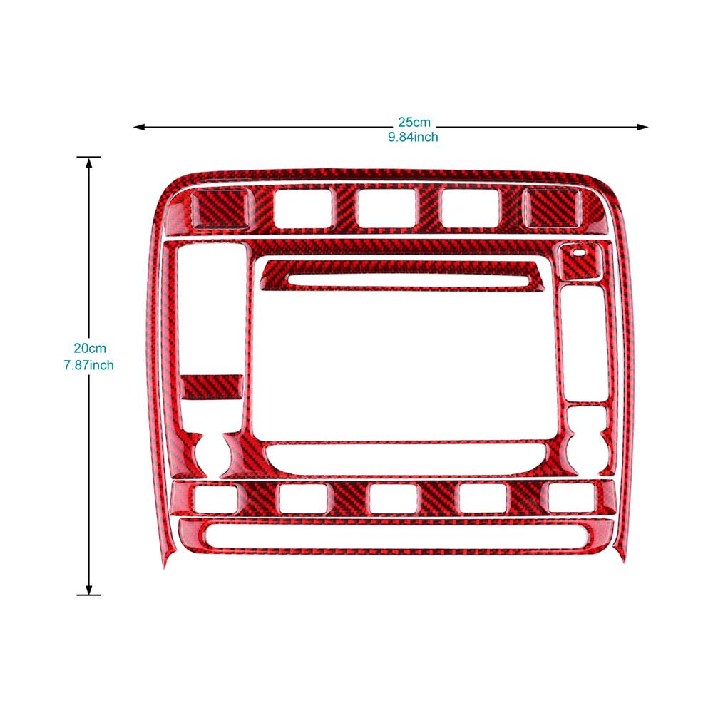 Real Soft Carbon Fiber Sticker For Porsche Cayenne 2003 2004 2005 2006 2007 2008 2009 2010 Center Console Interior Accessories
