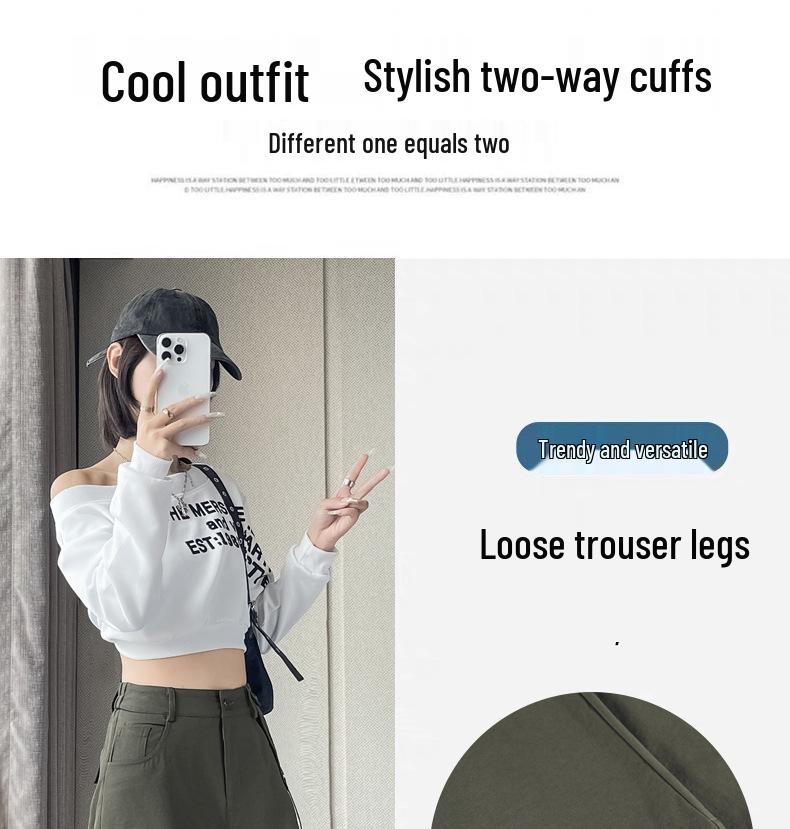 Autumn 2025 Women's American Work & Hiking Pants: Loose, Slimming, Casual Cool Style.