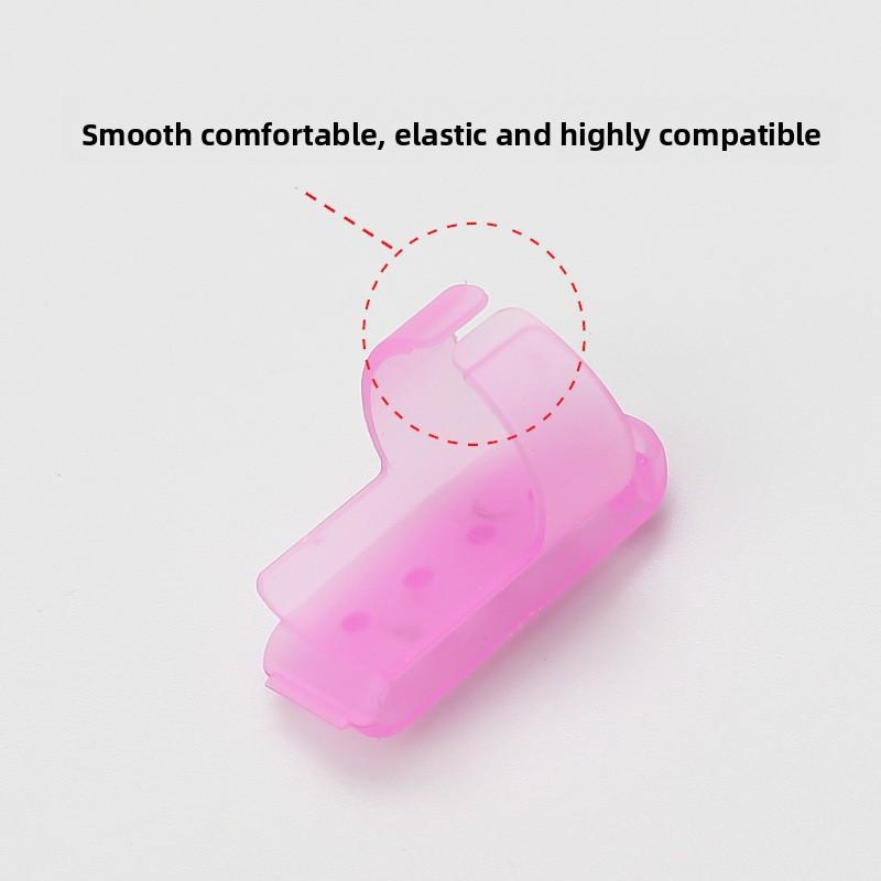 Plastic Finger Protector and Thread Guide for Knitters