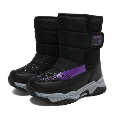 Children Snow Boots Winter Warm Lined Thickened Outdoor Footwear For Boys And Girls