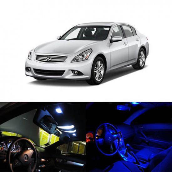 6 x LED Full Interior Lights Package Deal For 07-15 Infiniti G35 G37 G25 Sedan