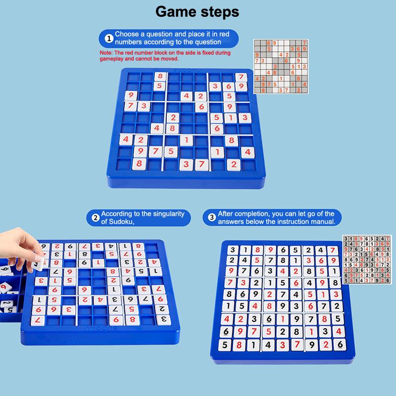 Sudoku Gra Planszowa Montessori Edukacyjne Cyfry Wnioskowanie Gry Logiczne Dla Dzieci Klasyczne Gry Planszowe z Numerami Zabawki