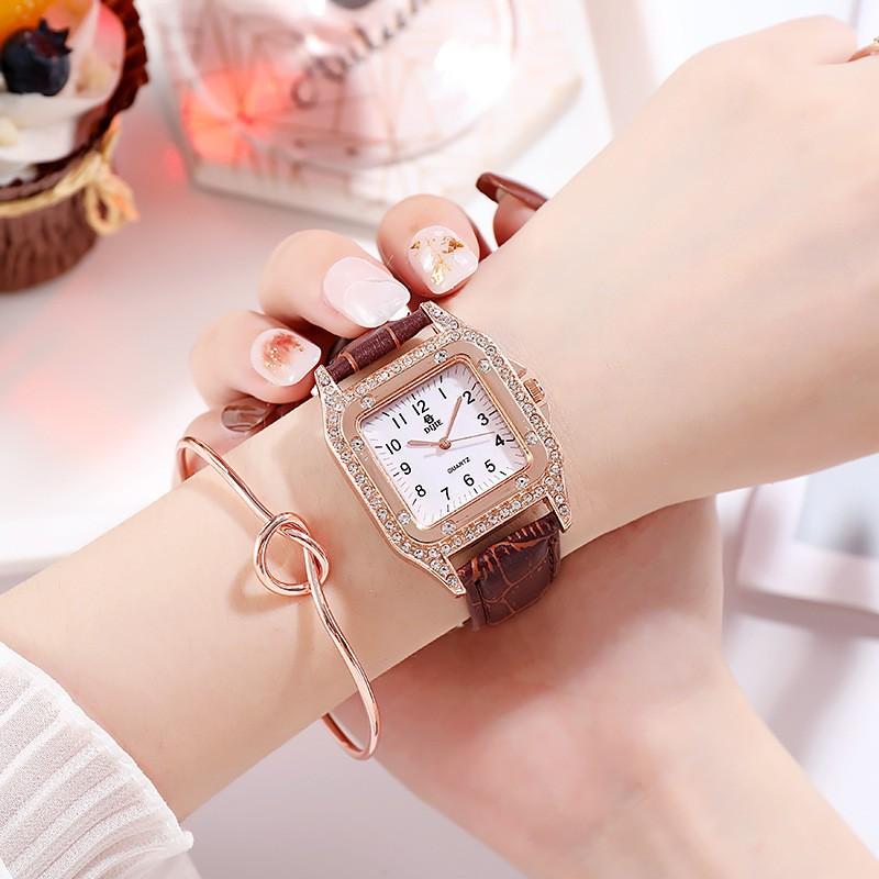 Watch School Girl Retro Square Watch Cold And Versatile Atmospheric Fashion Forest Girl Simple Casual Trendsetter