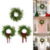 19inch Artificial Pine Christmas Wreath Versatile Front Door Wreath Realistic for Store Gate Decor Accessory Lightweight Sturdy