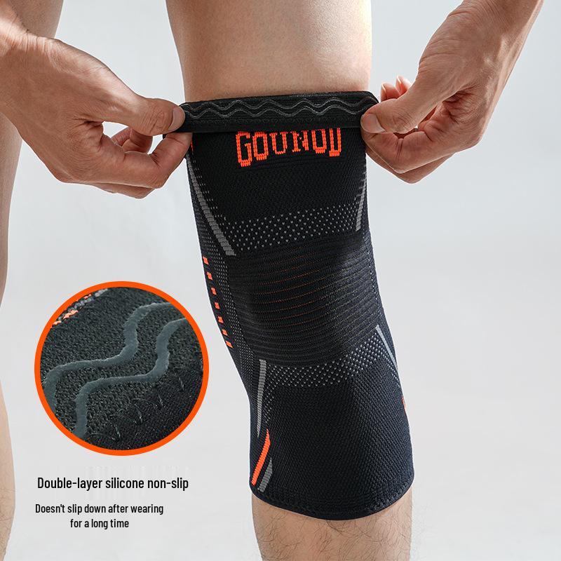 GOUNOD Non-Slip Silicone Knee Pads for Sports: Running, Skipping, Badminton, Basketball, Cycling