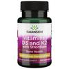 Swanson Vitamin D3 & K2 with Strontium 1000IU Softgels Swanson Vitamin D Vitamin D3 Vitamin K2 Vitamin K2 1 Pcs 60 Tablets