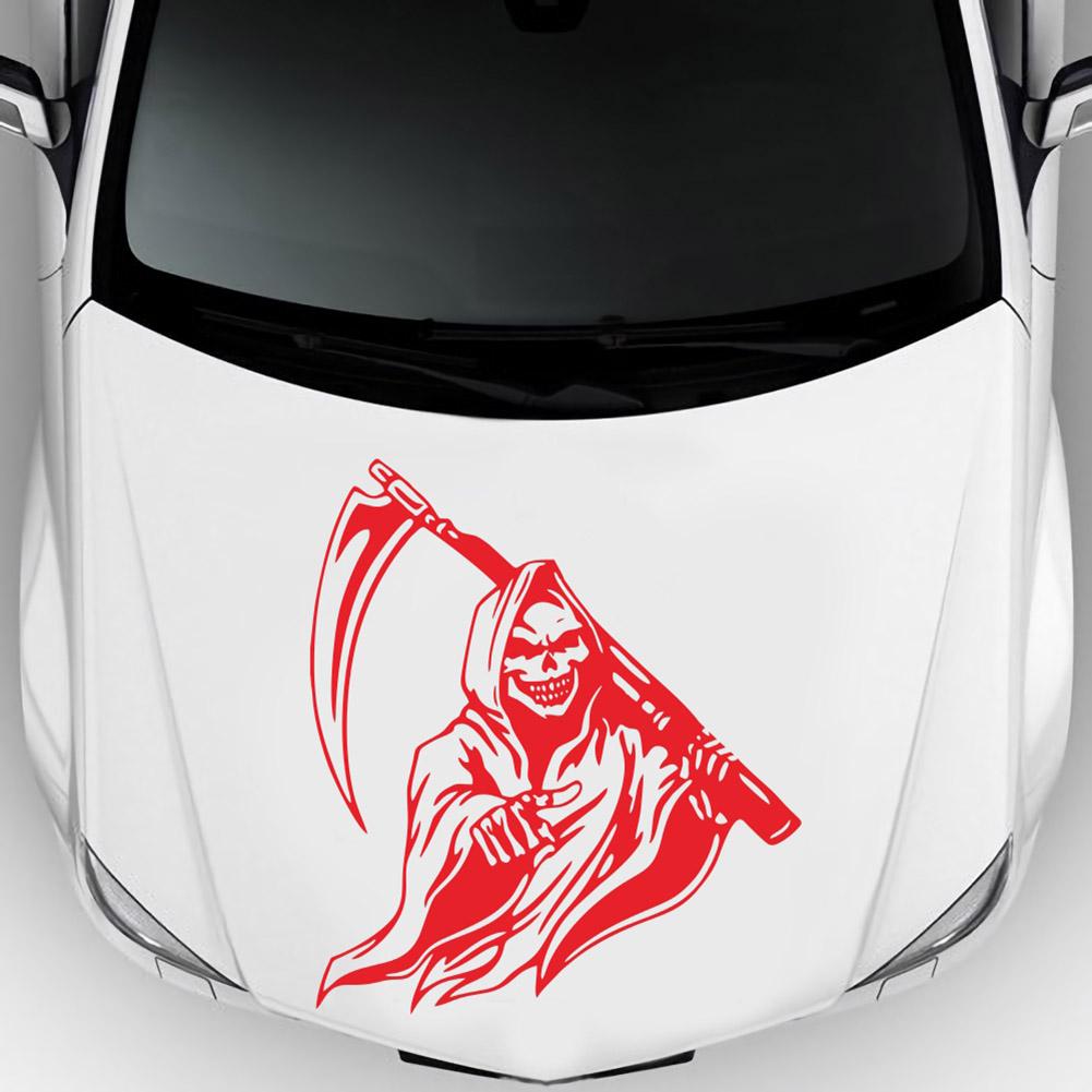 Grim Reaper Scythe Autoaufkleber Universal selbstklebend Autoaufkleber Auto Dekoaufkleber