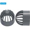 Grey Drain Grate Cover, 50mm Pipe Fitting Adapter Cap Accessories Fish Tank Permeable  Fish Tank