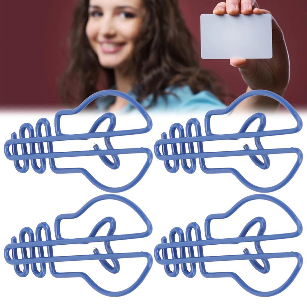 100Pcs Paper Clips Small Cute Light Bulb Special Shaped Metal Office Supplies for Notes Blue