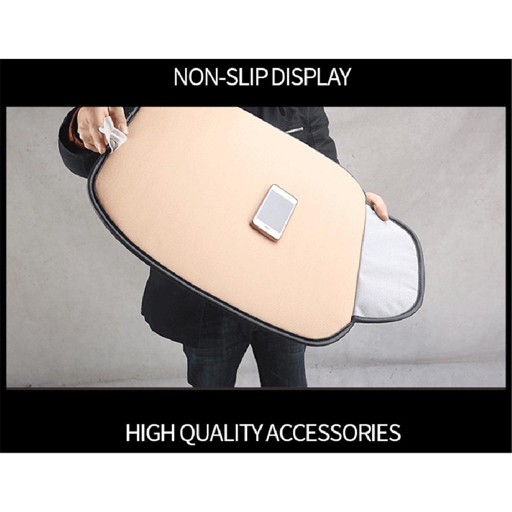 1X Car Rear Seat Cover Cushion Pu Leather Mat Universal Bench Protector Blk/Red