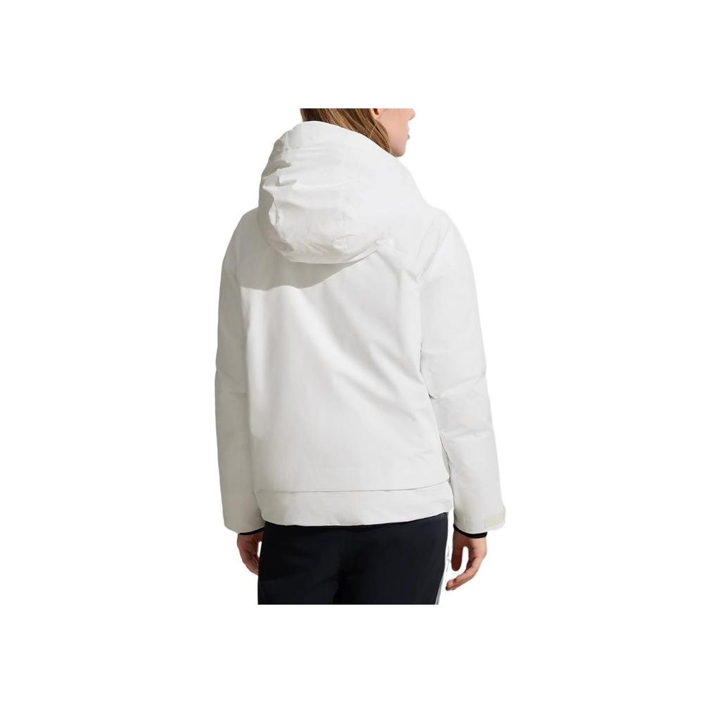 FILA Warm Versatile Hooded Long Sleeve Down Jacket Women outerwear White-Jade A11W446907F-WT