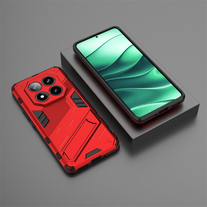 Husă Armură Pentru Redmi Note 14 Pro 5G Huse Suport Magnetic Stand Husă Telefon Pentru Redmy Note14 Note14pro Plus 5G Capac Spate PC Dur