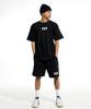 CREAM SODA LAB [2Pack] Reverse Usa Small Logo Short Sleeve T-Shirt Black (White) White (Navy)