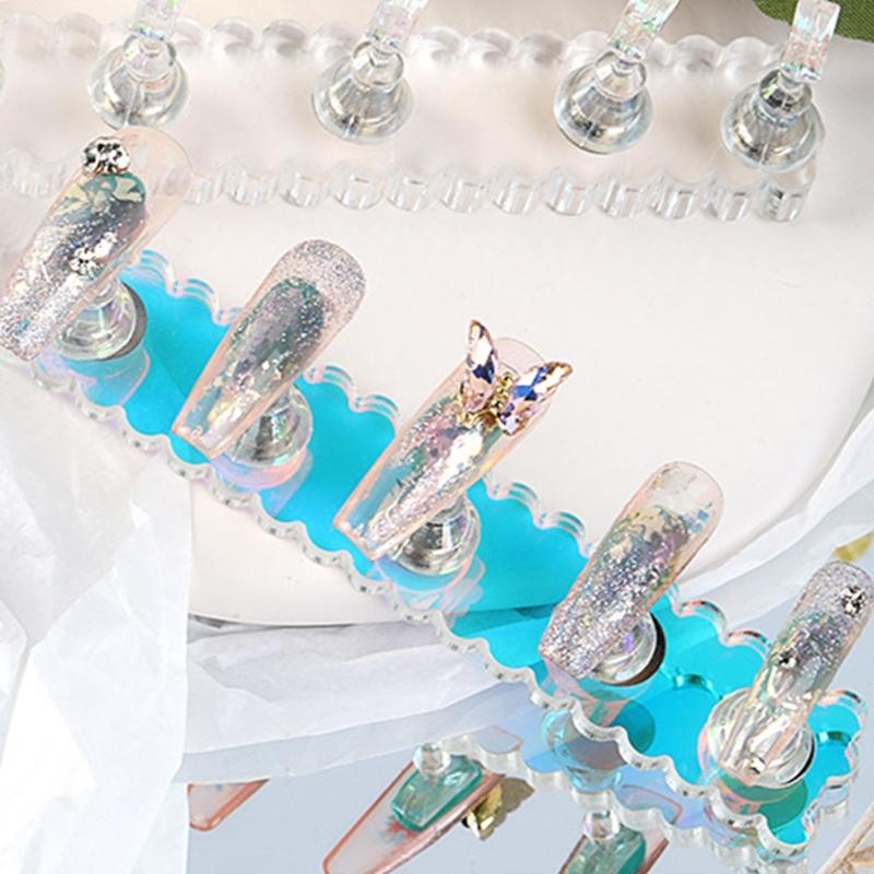 Nails Art Display Stand Magnetic Nail Tips Practice Holder Nail Stand Nail Holder Nail Tips Holder for Painting Nails