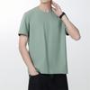 Men's Round Neck Ice Silk T-shirt, Quick Drying Short Sleeved Loose Plus Size Sports T-shirt, Men's Clothing
