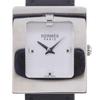 Used 【】Hermes Belt Watch BE1.110 Stainless Steel X Leather E Quartz Analog Display Ladies White Dial Wristwatch