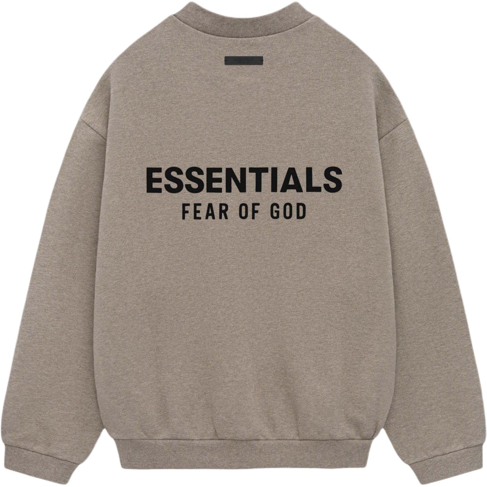 

Fear of God Essentials Fleece Crewneck II Heather Grey Men Tops 192HO246269F L