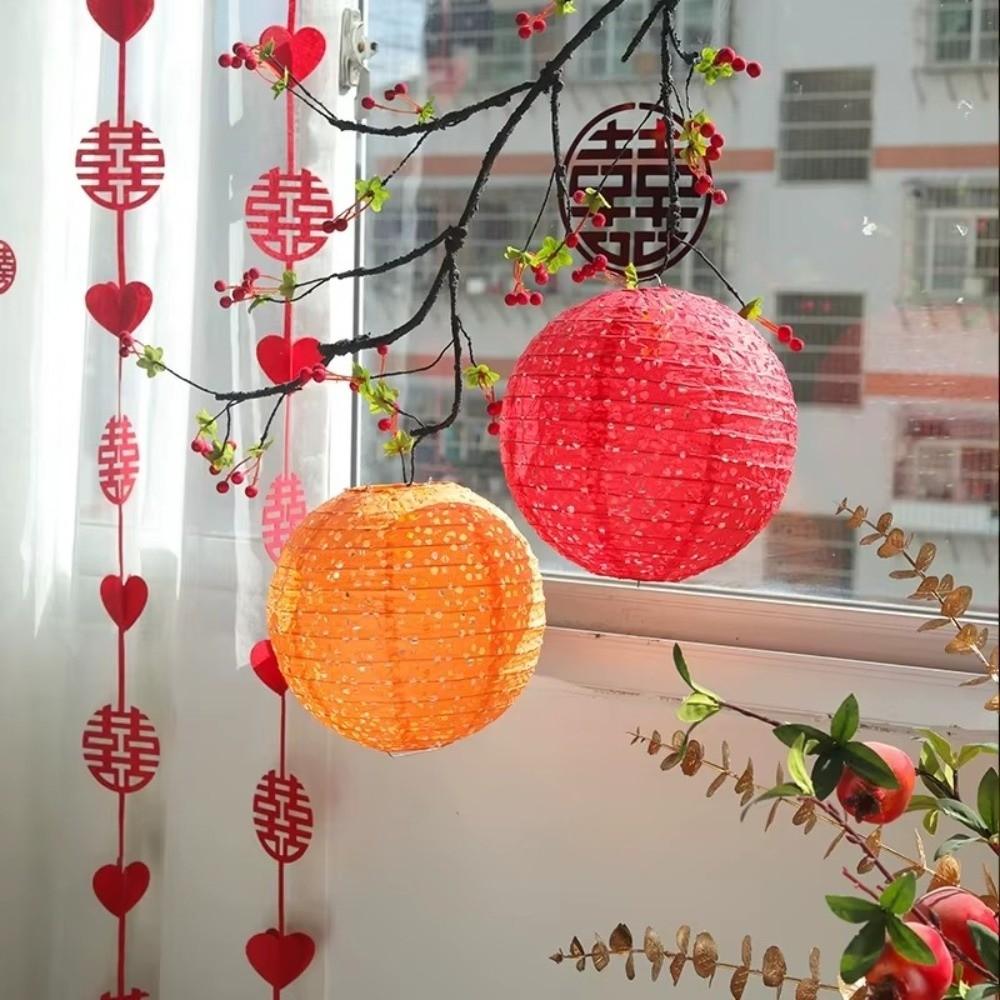 Hollow Out Festival Lanterns Ancient Style Handheld Lantern Chinese Paper Lanterns Holiday Party