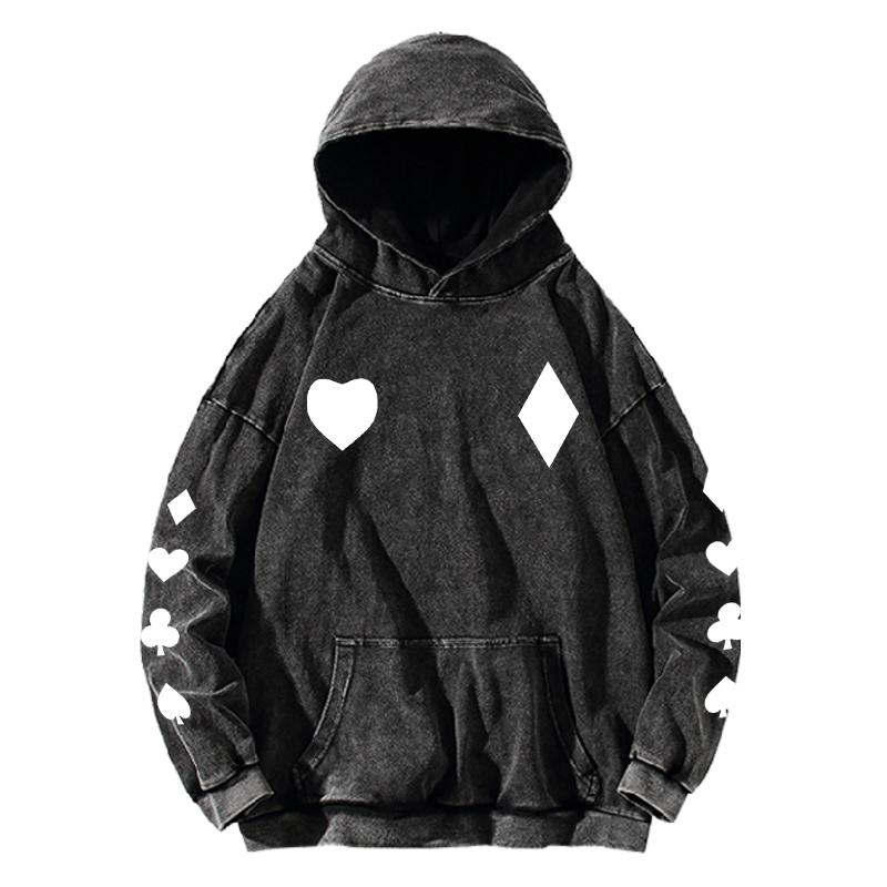 HUNTER×HUNTER Hoodie Hisoka Manga Sweatshirt Men Women Clothing Long Sleeve Oversized Streetwear Washed Cotton Hooded Pullover