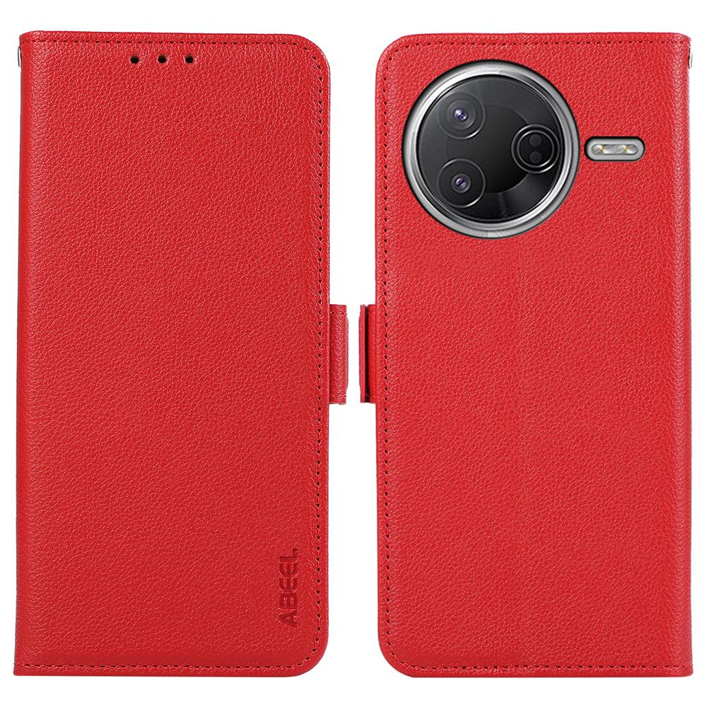 ABEEL Leather Case For Xiaomi Poco F7 Pro 5G/F7 Ultra 5G/Redmi K80 Pro 5G/K80 5G Litchi Texture RFID Blocking Phone Cover