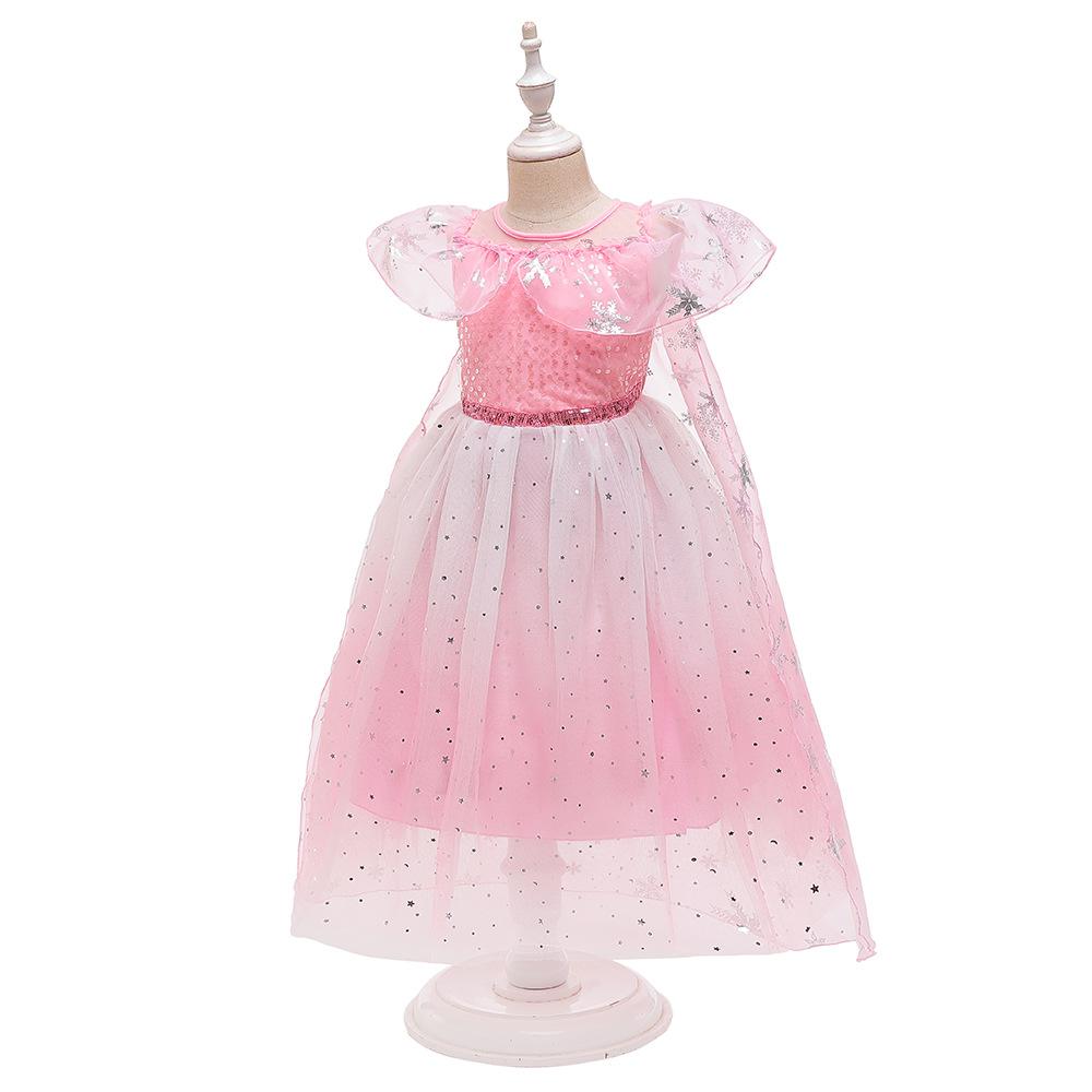 Kinderkleider für Mädchen Kleid Cosplay Prinzessin Schnee Kostüme Kinder Party Weihnachten Mesh Kleider Geschenk Mädchen Kleidung