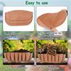 M-Modern-Hanging Basket Lining Trough Planter Liner Accessory For Window Box, Fence Flower Baskets, Garden Flower Pot C