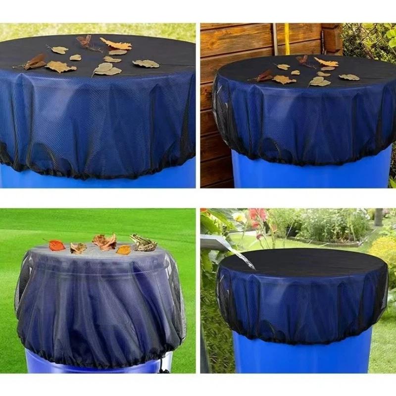 60/80/90/100CM Rete Esterna a Maglie per Barili Pioggia Secchi di Raccolta Acqua Telo di Copertura Protezione Serbatoio Acqua Articoli da Giardino