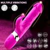 3 in 1 Rabbit Thrusting Vibrator G-Punkt Klitoris Stimulation Dildo Sexspielzeug für Erwachsene 18