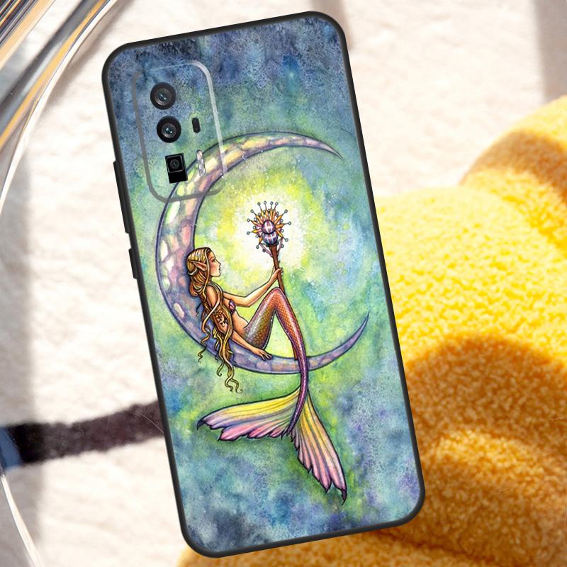 

Mermaids in Watercolor Case For Xiaomi 13T 12T 11T 13 Pro 14 Ultra 12 Lite POCO F5 M6 X6 Pro X5 X3 F3 M5s Cover POCO X5