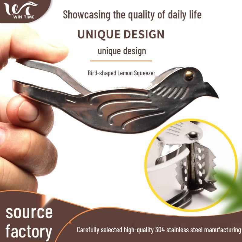 Bird-Shaped Stainless Steel Lemon Juicer & Tea Infuser