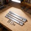 Set of 2 Z-shaped Aluminum Alloy Pendant Brackets for Mounting Wall Art Panels and Signage with Sleek and Design